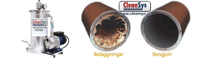 cleansys Rengjort rör från beläggningar